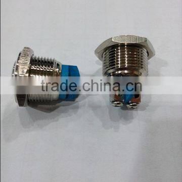 16-10/N stainless steel normally open or normally closed momentary push button switch