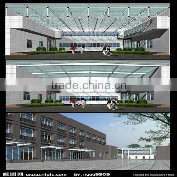 90% of the recycle utilization large span factory building of steel structure