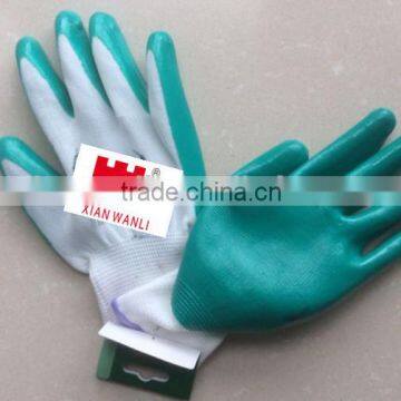 Protective Level 5 Anti Cutting Nitrile Gloves Labor Work coated nylon gloves