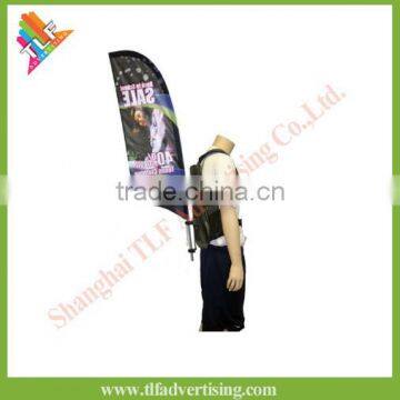 Outdoor advertising feather banner back pack flag rectangular flag