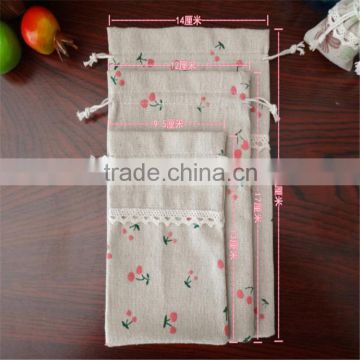 Factory Price Lace Gift Pouches,Waterproof Jute Bag