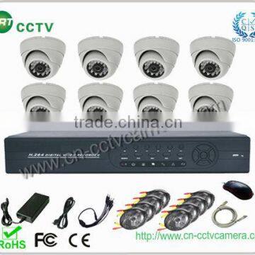 8 channel dvr kit with 8pcs cameras (GRT-D3608EK3-4CT)