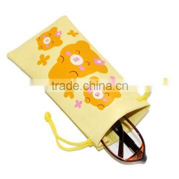 lovely printing microfiber kid eyewear case