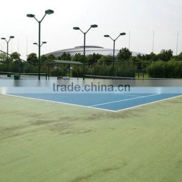 Blue artificial grass surface and white line artificial grass for tennis yard