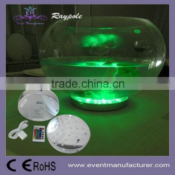 6 inch 18pcs SMD RGB chip under vase base wedding flower stands LED centerpiece light