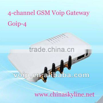 Cheap!GoIP4/4 sim card GSM VoIP Gateway,H.323&SIP