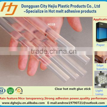 Transparent Silicone glue stick hot melt adhesive for paper seam binding on packing