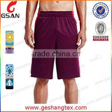 Digital sublimation dri fit custom design basketball shorts for mens