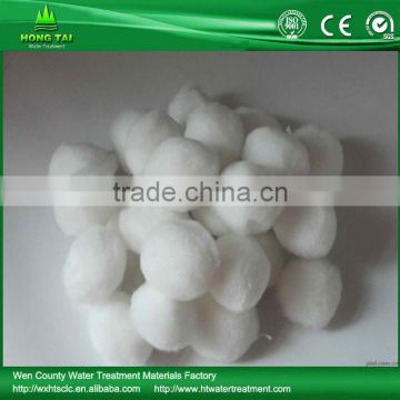 Polyester ball fiber use for water treatment/bast price for fiber ball filter medial