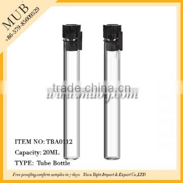 20ml empty clear glass vial perfume test sample bottle with plastic stick