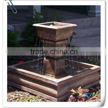 Popular outdoor resin basin garden fountain