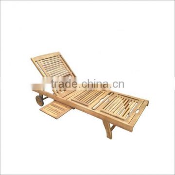 High quality best selling eco friendly Natural Wood Sun Lounger from Viet Nam