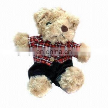 Top selling 16cm clothes Teddy bear 2016 New collection toys