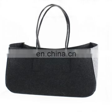 High quality foldable large felt wooden bags