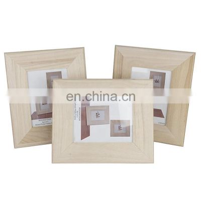 China supplier classic desktop natural wooden picture photo frames