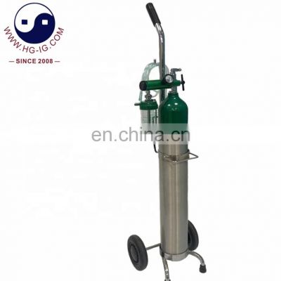 HG-IG ME 4.6L Portable Medical Oxygen Cylinder CGA870 click regulator humidifier bottle mask/ cannula for sale