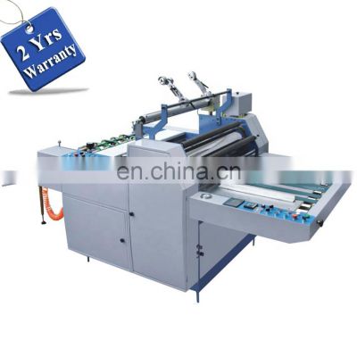 YFML920 Hydraulic Semi-automatic art paper board laminating machine, hot melt glue cardboard laminator with sheet cutter