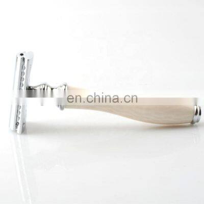 best barber shop de china mens chrome shaving foshan kinghood safety shaving reusable metal double edge razor