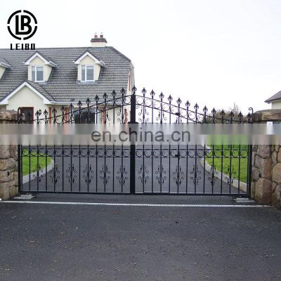 2022Newest Cheap Ornamental Wrought Iron Gate for Driveway Garden
