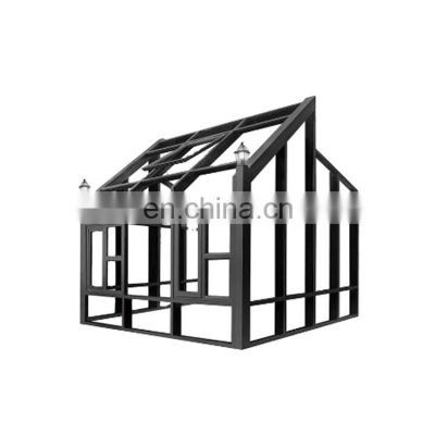 JYD Sunshade System Glass House American Style Glass Roof Aluminum Alloy Sunrooms For Villa