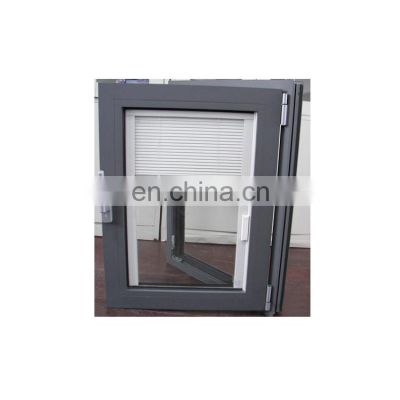 blind inside double glass window/aluminum blinds windows