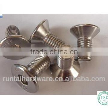 Socket hex flat head alloy steel screw