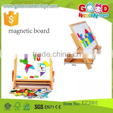 high quality kids magnetic drawing board writing white board wooden magnetic board