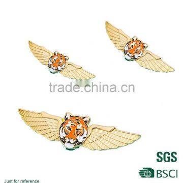 Tiger head with wings badge Souvenirs Pin Badge