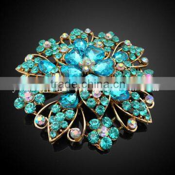 Professional Factory Wholesale Rhinestone Crystal Brooch, Latest Fashion Brooch Pin