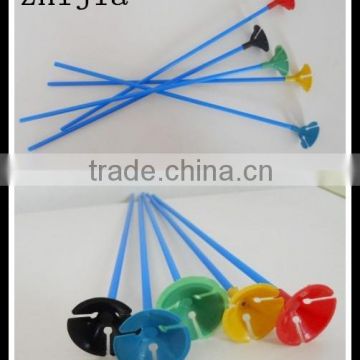 Colorful plastic balloon stick and holder for party