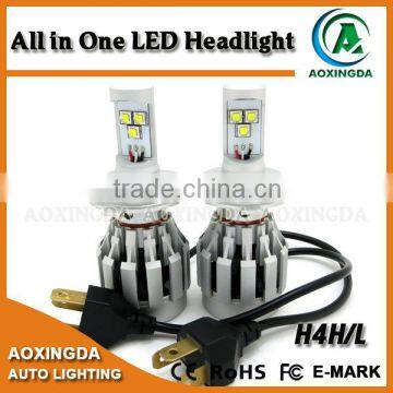 H4 Hi/Lo 6500K 6000LM all in one led headlight