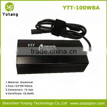 High Quality 100W Universal Aluminum AC/DC Laptop Charger Adapter