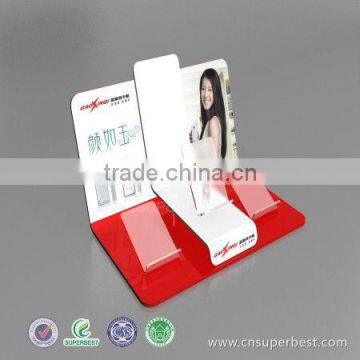 L shaped acrylic display stand for mobile phone