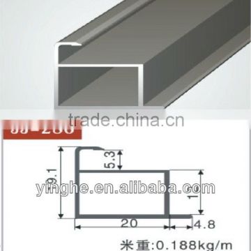 6000 series aluminium profile furniture drawer edgesealing