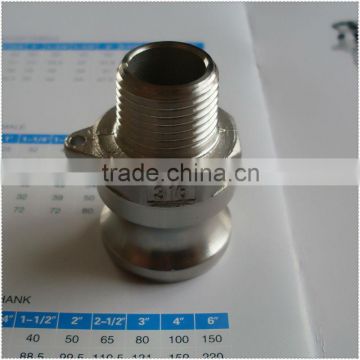 type F adaptor male Stainless Steel quick couplings