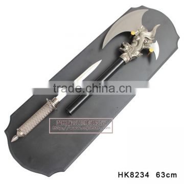Wholesale dragon axe decorative swords HK8234
