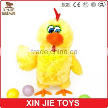 cute plush singing chicken doll talking animal soft toy custom made stuffed musical animal toy