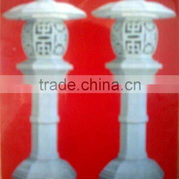 Japanese pagoda lantern for sale garden is made by white marble from Vietnam