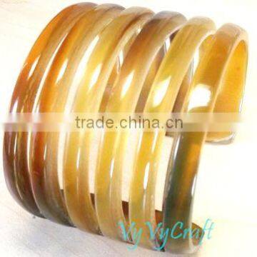 Buffalo horn jewelry, horn bangle, horn bracelet VVB-188