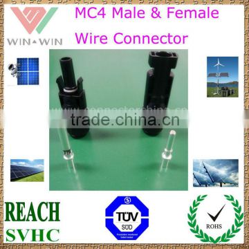 TUV Approval MC4 Male & Female Wire Connector