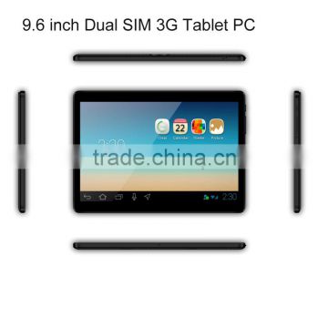 9.6" Cheap 3g tablet in tablet pc with china price/ Bluetooth/GPS/FM