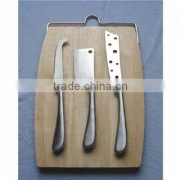 cheese board with cutlery