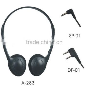 Entry level airline headset for economic class by Shenzhen fty