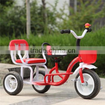 CE approved metal children trike / new model baby twin tricycle / children tricycle with trailer