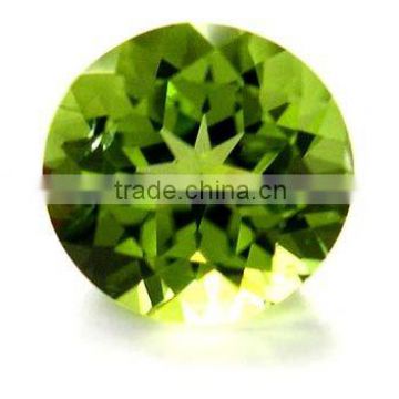 Semi Precious Gemstone Peridot Round Cut For Jewelry From Manufacturer/Wholesaler