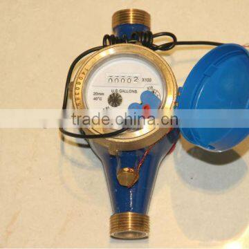 Gallon water meter with pulse output 3/4"