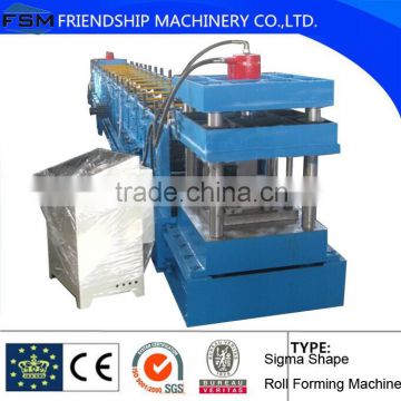 PLC Control Automatic Steel Sigma Purlin Roll Forming Machine