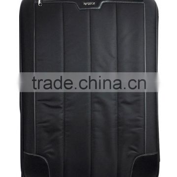 28" black durable polyester fabric four wheels rolling trolley case