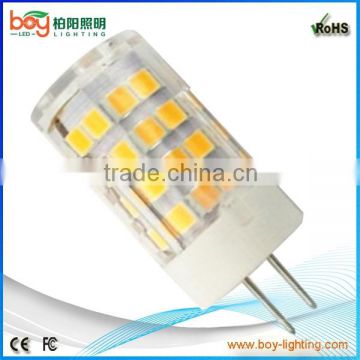 Super bright silicone 51 pcs 2835 smd 3.5w 220v led g4 bulb light