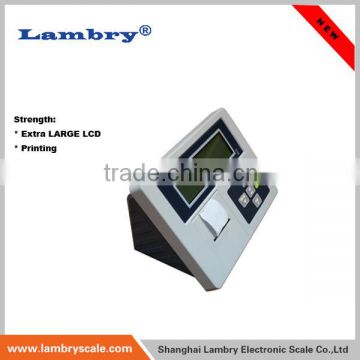 LCD weight indicator with printer for platform scale,floor scale